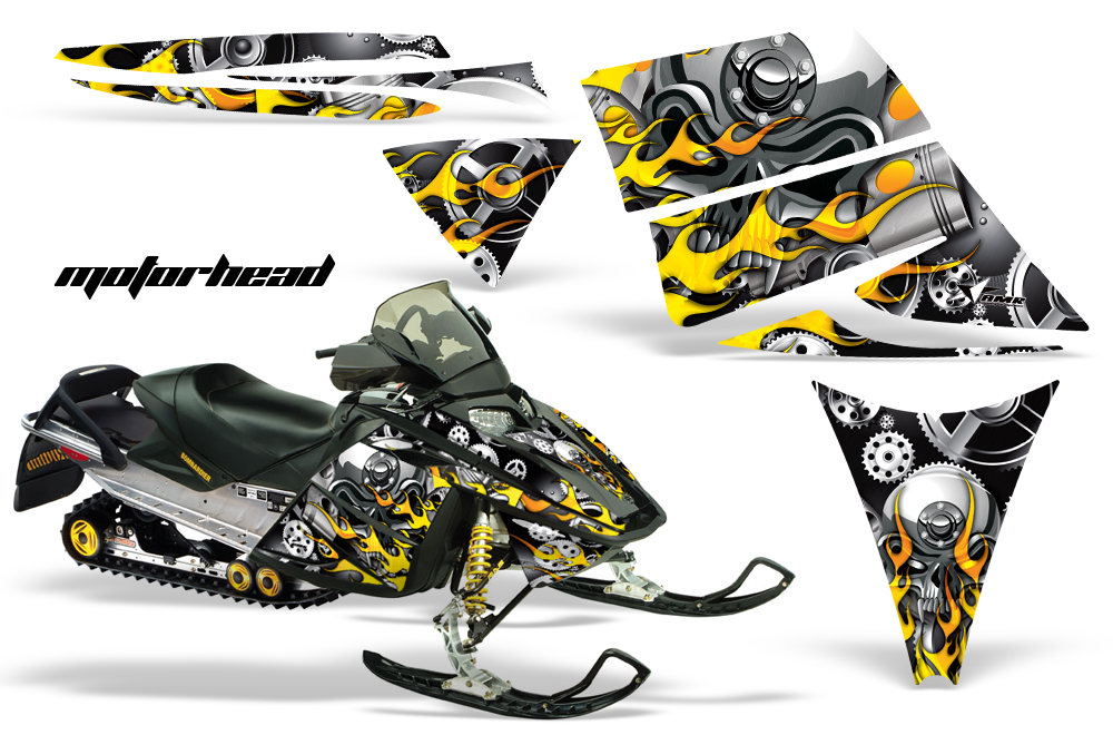 Ski-Doo Rev Graphics Kit MOTORHEAD Black